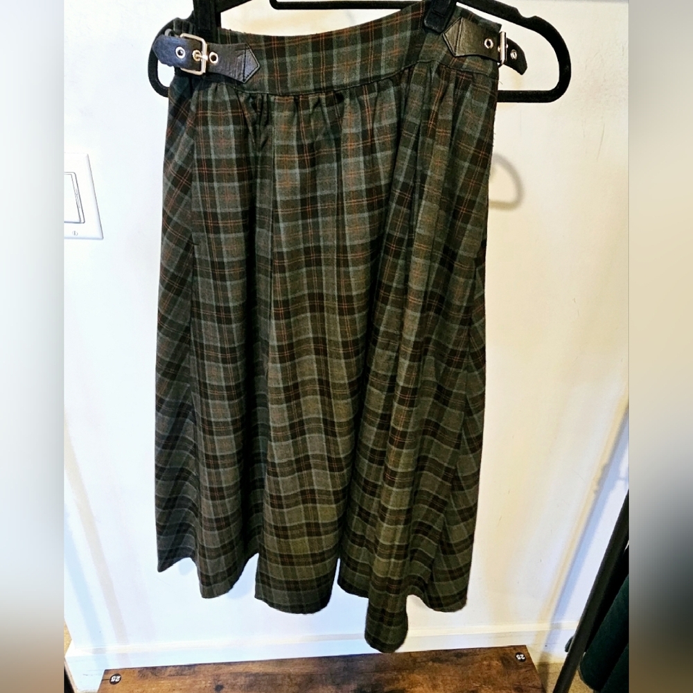 Nightingale Buckled Check Midi Skirt - Picture 4 of 8